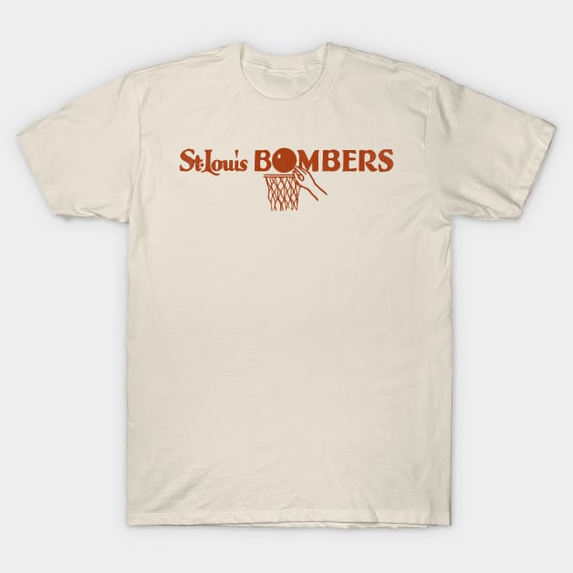 Defunct St. Louis Bombers Basketball Team T-Shirt by Defunctland